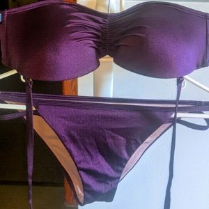 Victoria's secret deep purple bikini